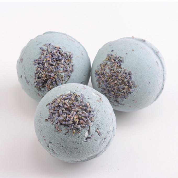 Lavendel-Blasen-natürliche Badebombe-handgemachtes Natriumbikarbonat, das Akne anvisiert